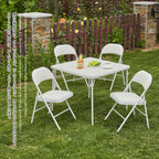 4-Pack Vinyl-Padded Folding Chair Metal Frame