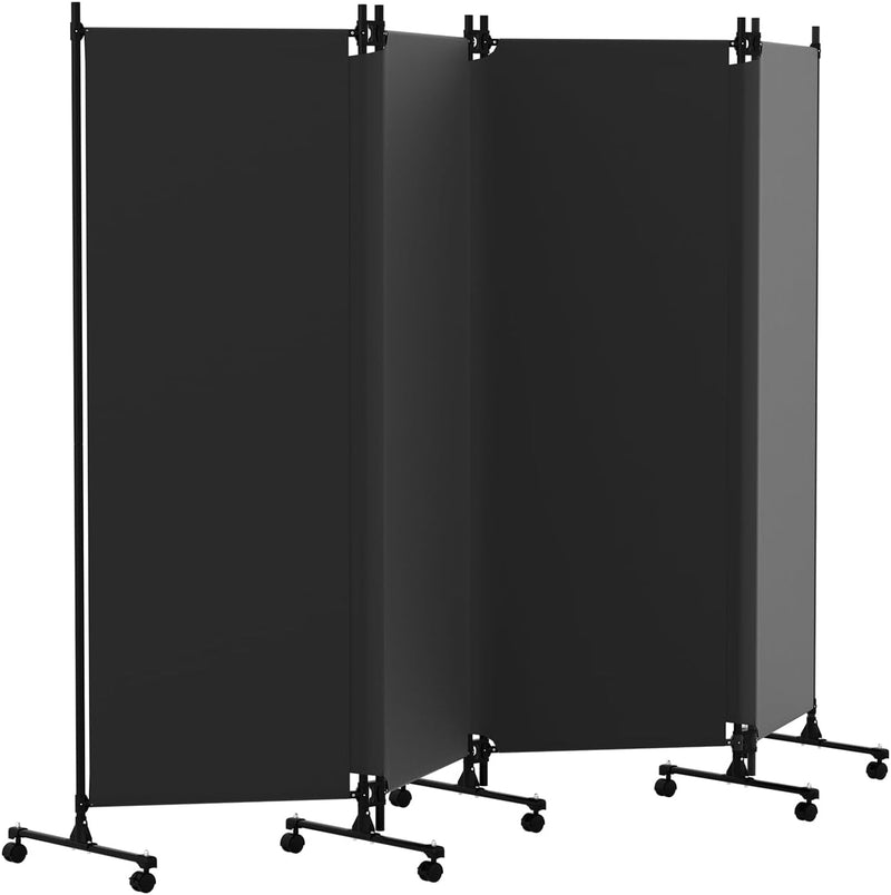 4 Panel Upgraded Room Divider with Wheels