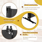 4 Panel Upgraded Room Divider with Wheels