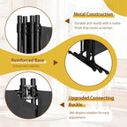 4 Panel Upgraded Room Divider with Wheels