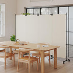 4 Panel Upgraded Room Divider with Wheels