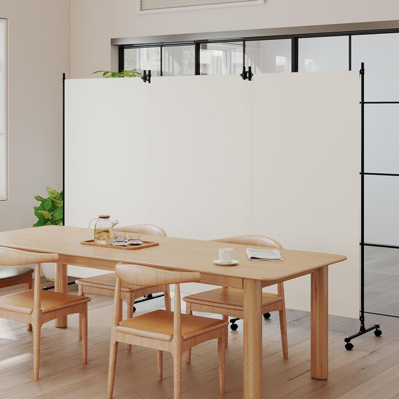 4 Panel Upgraded Room Divider with Wheels