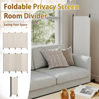 4 Panel Upgraded Room Divider with Wheels