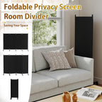 4 Panel Upgraded Room Divider with Wheels