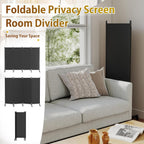 4 Panel Upgraded Room Divider with Wheels