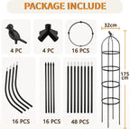 4 Pcs 175CM Obelisk Trellis for Climbing Plants