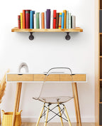 4 Pcs Pipe Shelf Bracket Industrial Floating Brackets