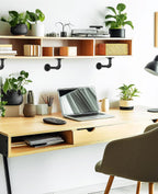 4 Pcs Pipe Shelf Bracket Industrial Floating Brackets