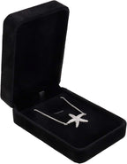 4 Pcs Velvet Necklace Box Pendant Gift Long