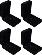 4 Pcs Velvet Necklace Box Pendant Gift Long