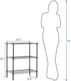 4-Shelf Storage Unit with Height Adjustable Shelves