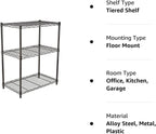 4-Shelf Storage Unit with Height Adjustable Shelves