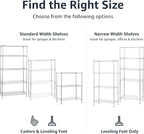 4-Shelf Storage Unit with Height Adjustable Shelves