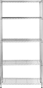4-Shelf Storage Unit with Height Adjustable Shelves
