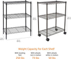 4-Shelf Storage Unit with Height Adjustable Shelves