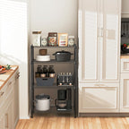 4-Shelf Storage Unit with Height Adjustable Shelves