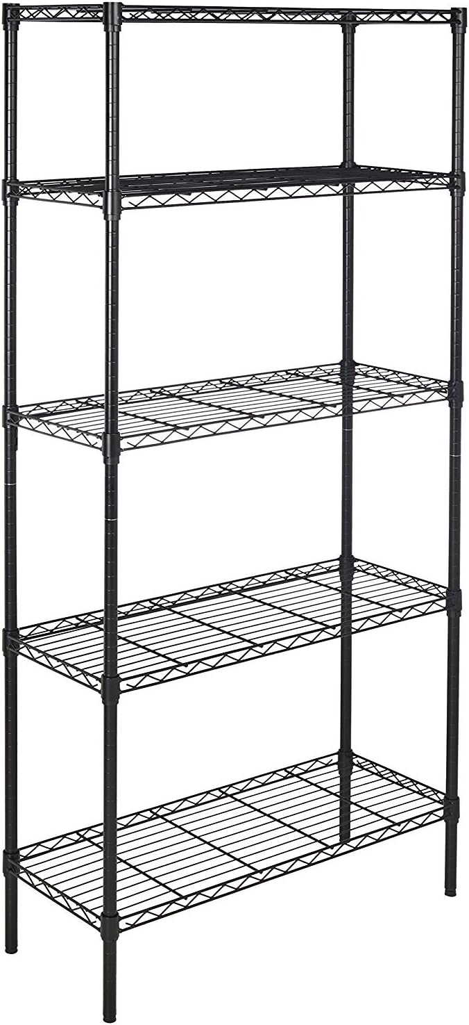 4-Shelf Storage Unit with Height Adjustable Shelves