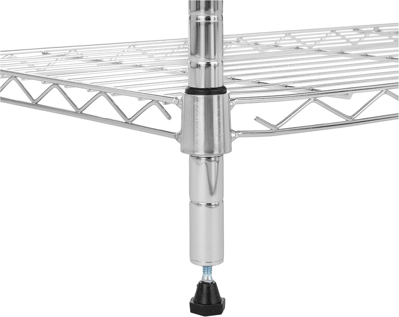 4-Shelf Storage Unit with Height Adjustable Shelves
