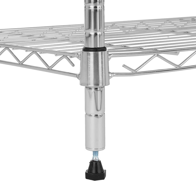 4-Shelf Storage Unit with Height Adjustable Shelves