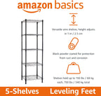 4-Shelf Storage Unit with Height Adjustable Shelves