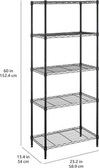4-Shelf Storage Unit with Height Adjustable Shelves