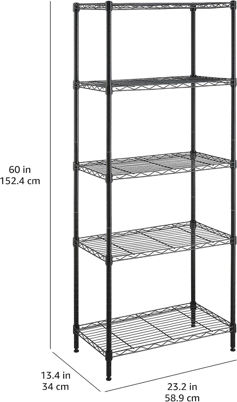 4-Shelf Storage Unit with Height Adjustable Shelves
