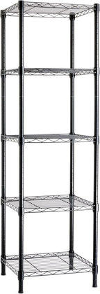 4-Shelf Storage Unit with Height Adjustable Shelves