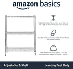 4-Shelf Storage Unit with Height Adjustable Shelves