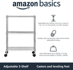 4-Shelf Storage Unit with Height Adjustable Shelves