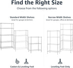 4-Shelf Storage Unit with Height Adjustable Shelves
