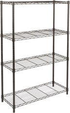 4-Shelf Storage Unit with Height Adjustable Shelves