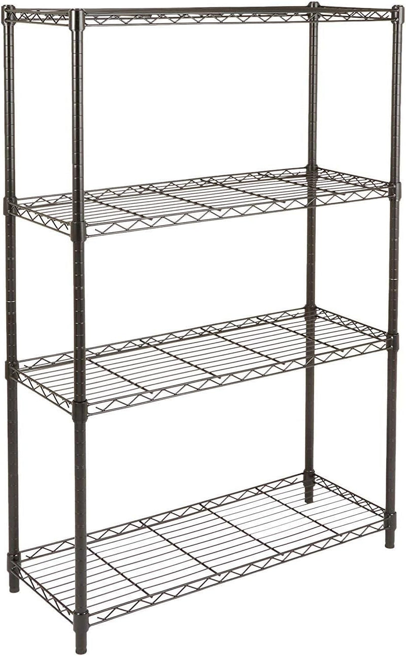 4-Shelf Storage Unit with Height Adjustable Shelves