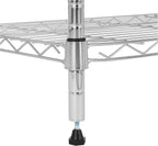 4-Shelf Storage Unit with Height Adjustable Shelves