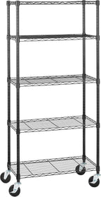 4-Shelf Storage Unit with Height Adjustable Shelves