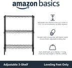 4-Shelf Storage Unit with Height Adjustable Shelves