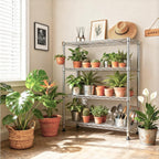 4-Shelf Storage Unit with Height Adjustable Shelves