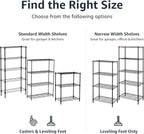 4-Shelf Storage Unit with Height Adjustable Shelves