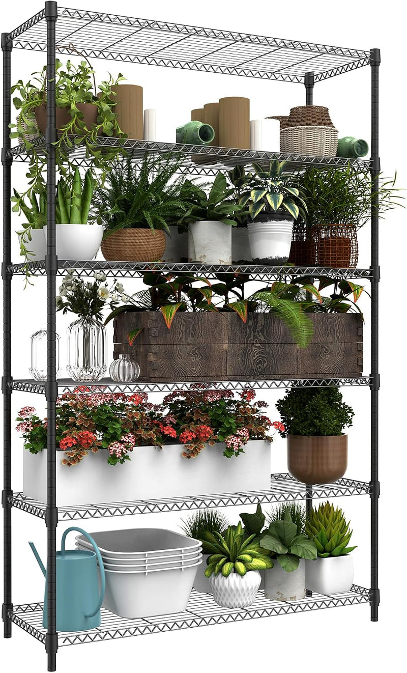 4-Shelf Storage Unit with Height Adjustable Shelves