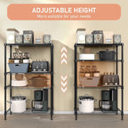 4-Shelf Storage Unit with Height Adjustable Shelves