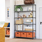 4-Shelf Storage Unit with Height Adjustable Shelves