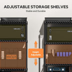 4-Shelf Storage Unit with Height Adjustable Shelves