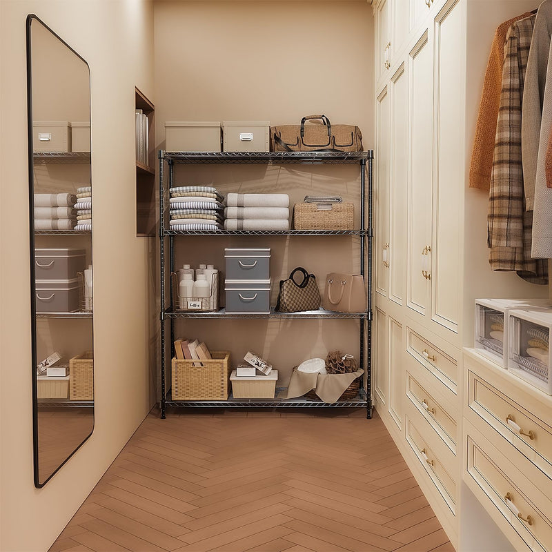 4-Shelf Storage Unit with Height Adjustable Shelves