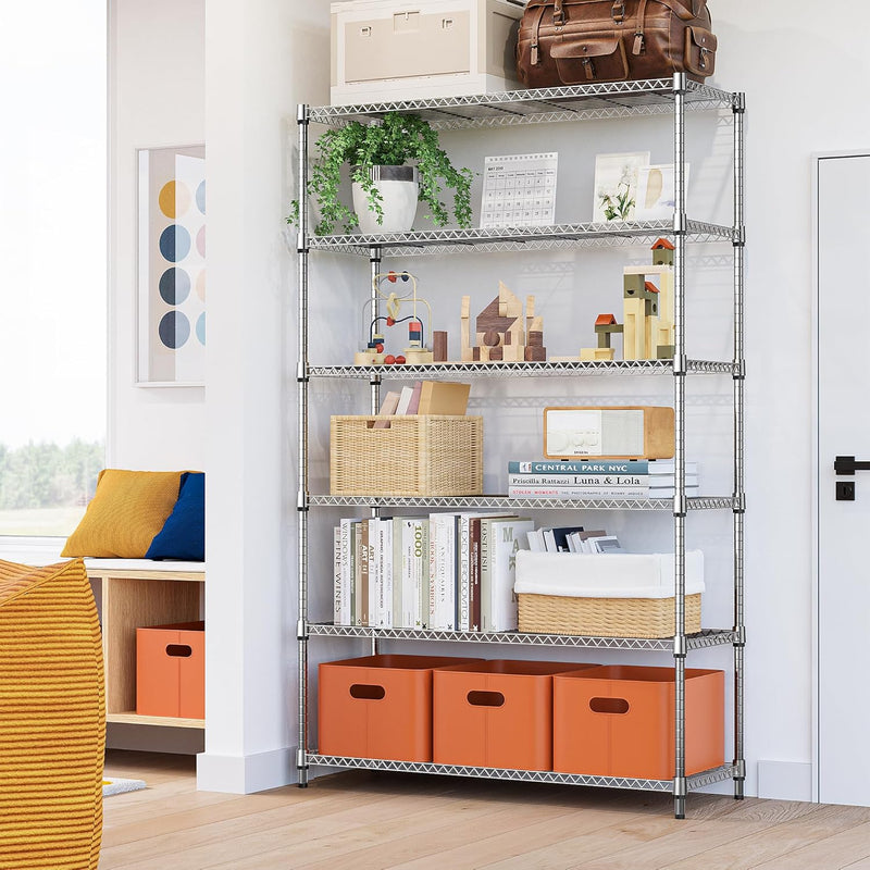 4-Shelf Storage Unit with Height Adjustable Shelves