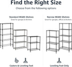 4-Shelf Storage Unit with Height Adjustable Shelves