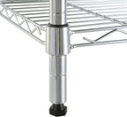 4-Shelf Storage Unit with Height Adjustable Shelves
