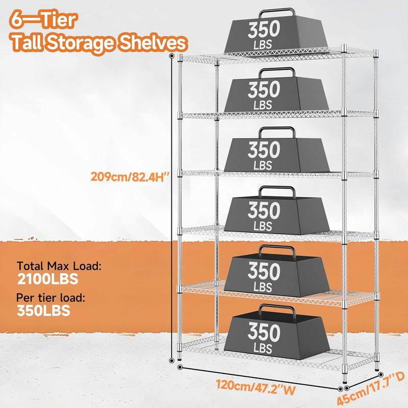 4-Shelf Storage Unit with Height Adjustable Shelves