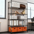 4-Shelf Storage Unit with Height Adjustable Shelves