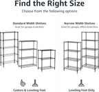 4-Shelf Storage Unit with Height Adjustable Shelves