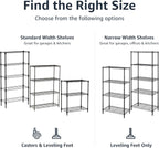 4-Shelf Storage Unit with Height Adjustable Shelves