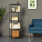 4-Shelf Storage Unit with Height Adjustable Shelves
